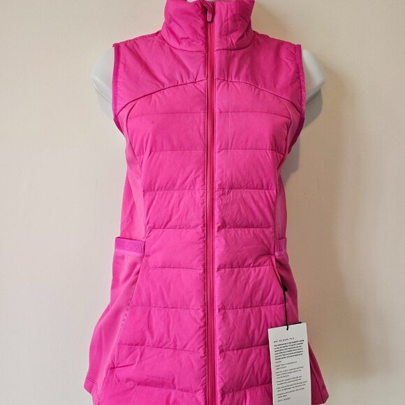 NWT LULULEMON SNCP Sonic Pink 700 Fill Down For It All Vest 2, 6 - Picture 2 of 12